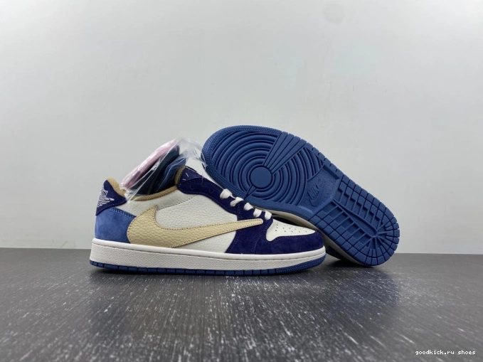Cheap X SCOTT DM7866-808 TRAVIS JORDAN AIR 1 CUSTOM 0704